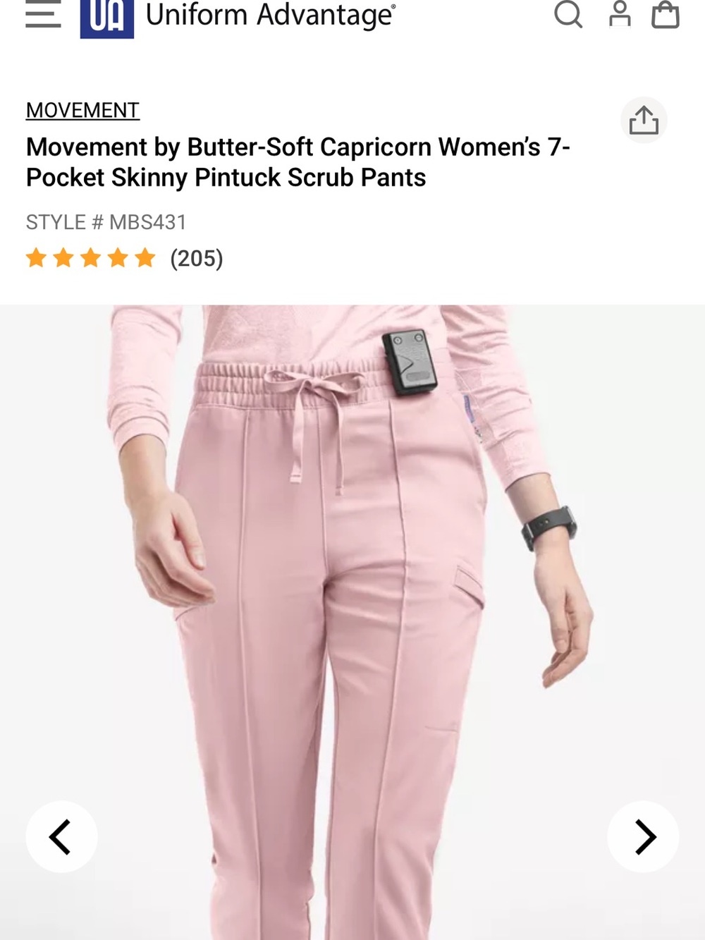 NWT!!  by Butter-Soft Scrub Pants - Pink/Mauve
XL petite